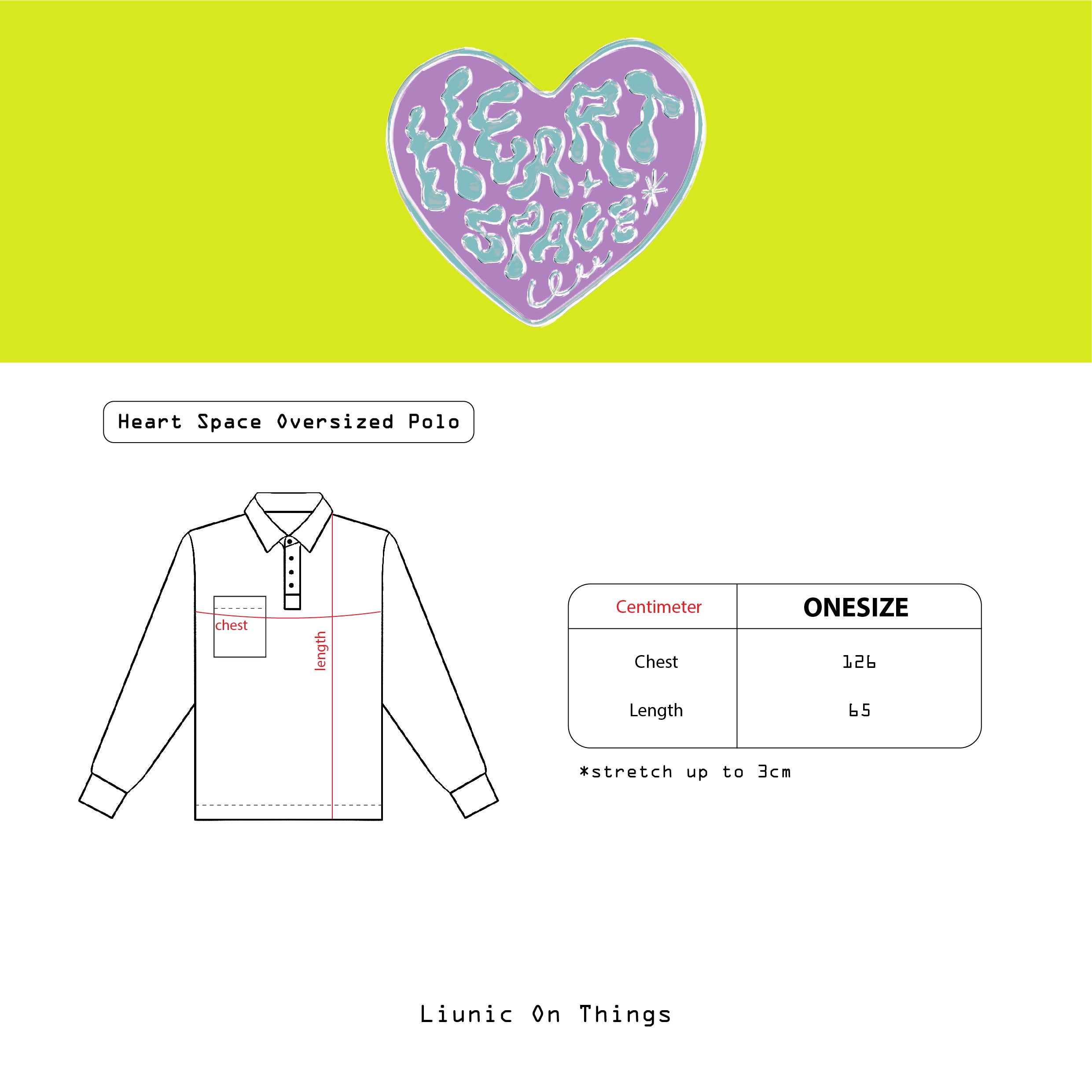 Heart Space Oversized Polo