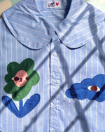 Work Hard Stay Cute Buttoned Shirt Long Sleeve  | Liunic on Things