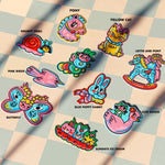 Plaid Playdate Glitter Sticker | Liunic on Things