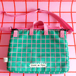 Cosmic Carnival Pink Cat Laptop Bag