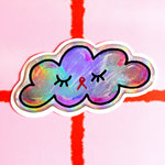 Cosmic Carnival Sticker 3D Hologram