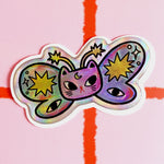 Cosmic Carnival Sticker 3D Hologram