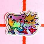 Cosmic Carnival Sticker 3D Hologram