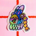 Cosmic Carnival Sticker 3D Hologram