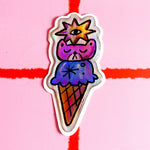 Cosmic Carnival Sticker 3D Hologram
