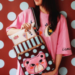 Cosmic Carnival Pink Bear Ipad Bag