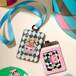 Cosmic Carnival Faux Leather Card Sleeve