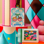 Cosmic Carnival Faux Leather Card Sleeve