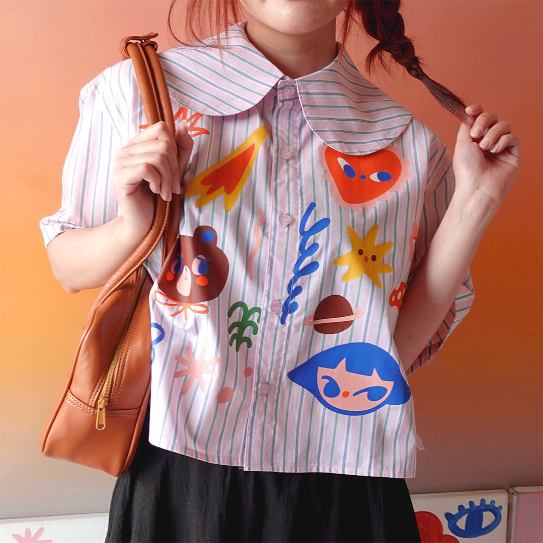 Work Hard Stay Cute Buttoned Shirt | Liunic on Things