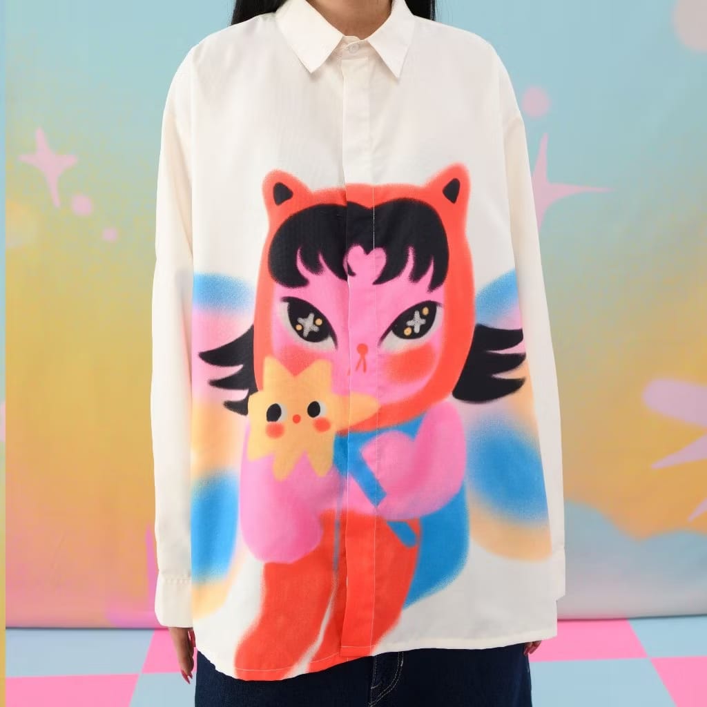 Pixie Pop Dream Oversized Long Shirt | Liunic on Things