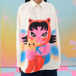 Pixie Pop Dream Oversized Long Shirt | Liunic on Things