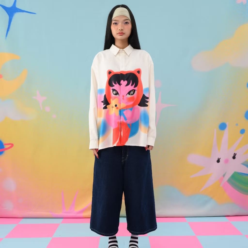 Pixie Pop Dream Oversized Long Shirt | Liunic on Things