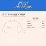 Pixie Pop Dream Pink Oversized T-shirt | Liunic on Things