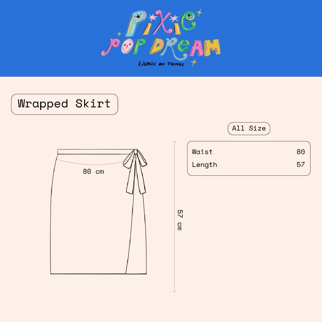 Pixie Pop Dream Wrapped skirt | Liunic on Things