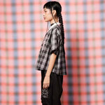 Plaid Playdate Black Butterfly Shirt | Liunic on Things | Kemeja