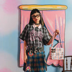 Plaid Playdate Black Butterfly Shirt | Liunic on Things | Kemeja