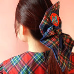 Plaid Playdate Scrunchie | Liunic on Things | Hair Tie