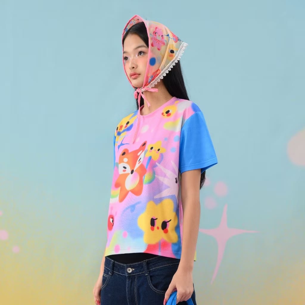 Pixie Pop Dream Full Printed T-shirt | Liunic on Things