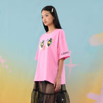 Pixie Pop Dream Pink Oversized T-shirt | Liunic on Things