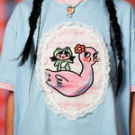 Plaid Playdate Lace Goose Tshirt | Liunic on Things