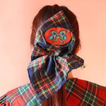 Plaid Playdate Scrunchie | Liunic on Things | Hair Tie
