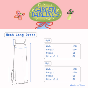 Garden Darlings Mesh Long Dress